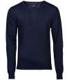 T6001 6001 Tee Jays Merino Blend V Neck Sweater Navy colour image